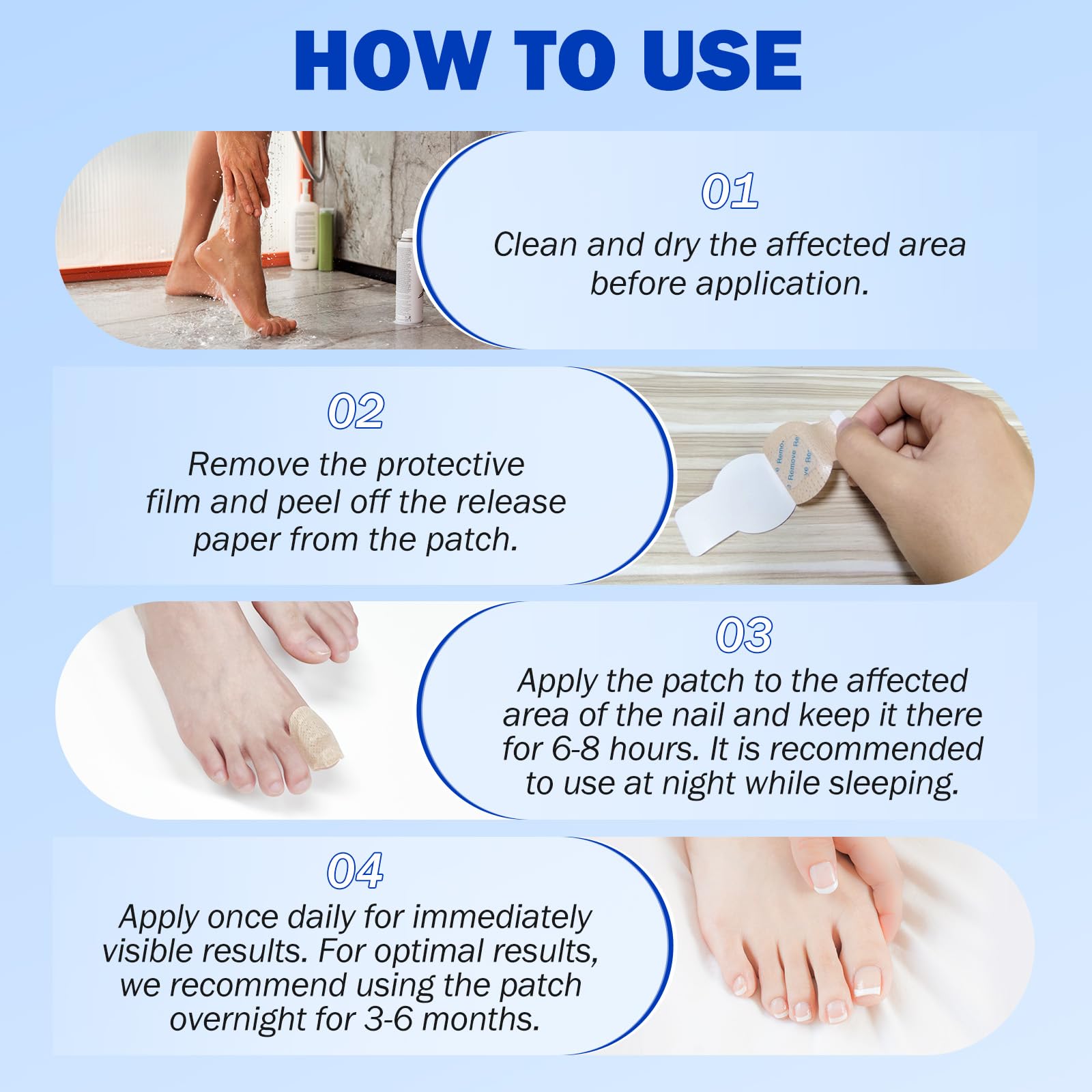 Bedtime routine with Qing Yo patches for easy nightly nail care