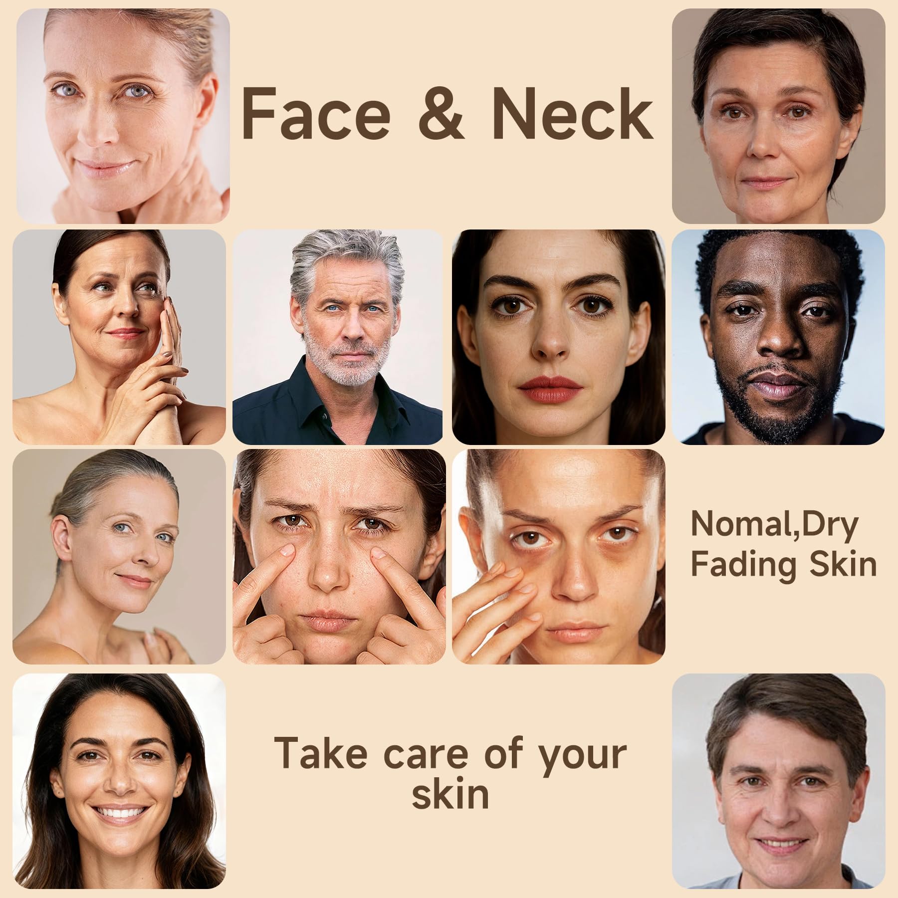 Cream applied to a clean face, highlighting firming and lifting potential.