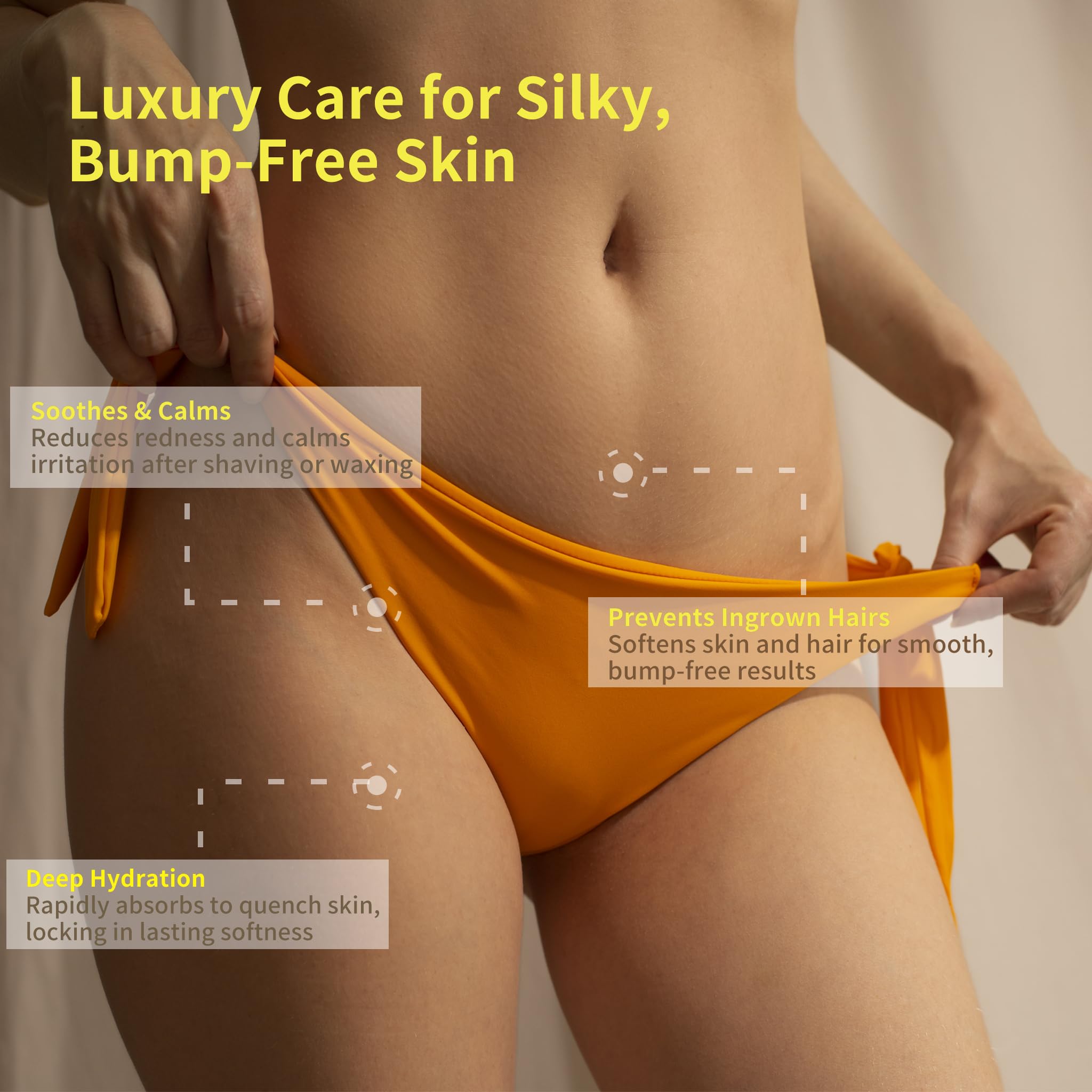 QINJAX After Shave Oil bottle and patch suggesting ingrown-hair relief.