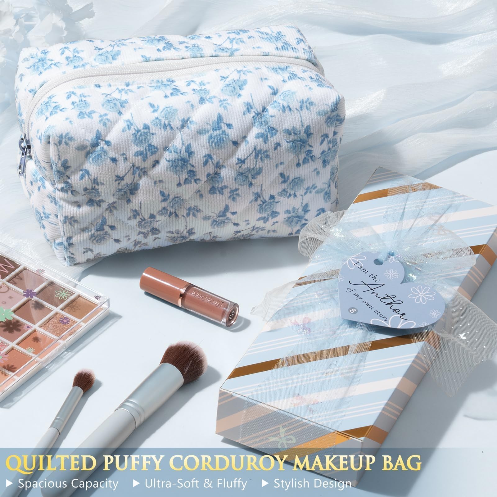 Qinline 3-in-1 face palette for versatile looks.