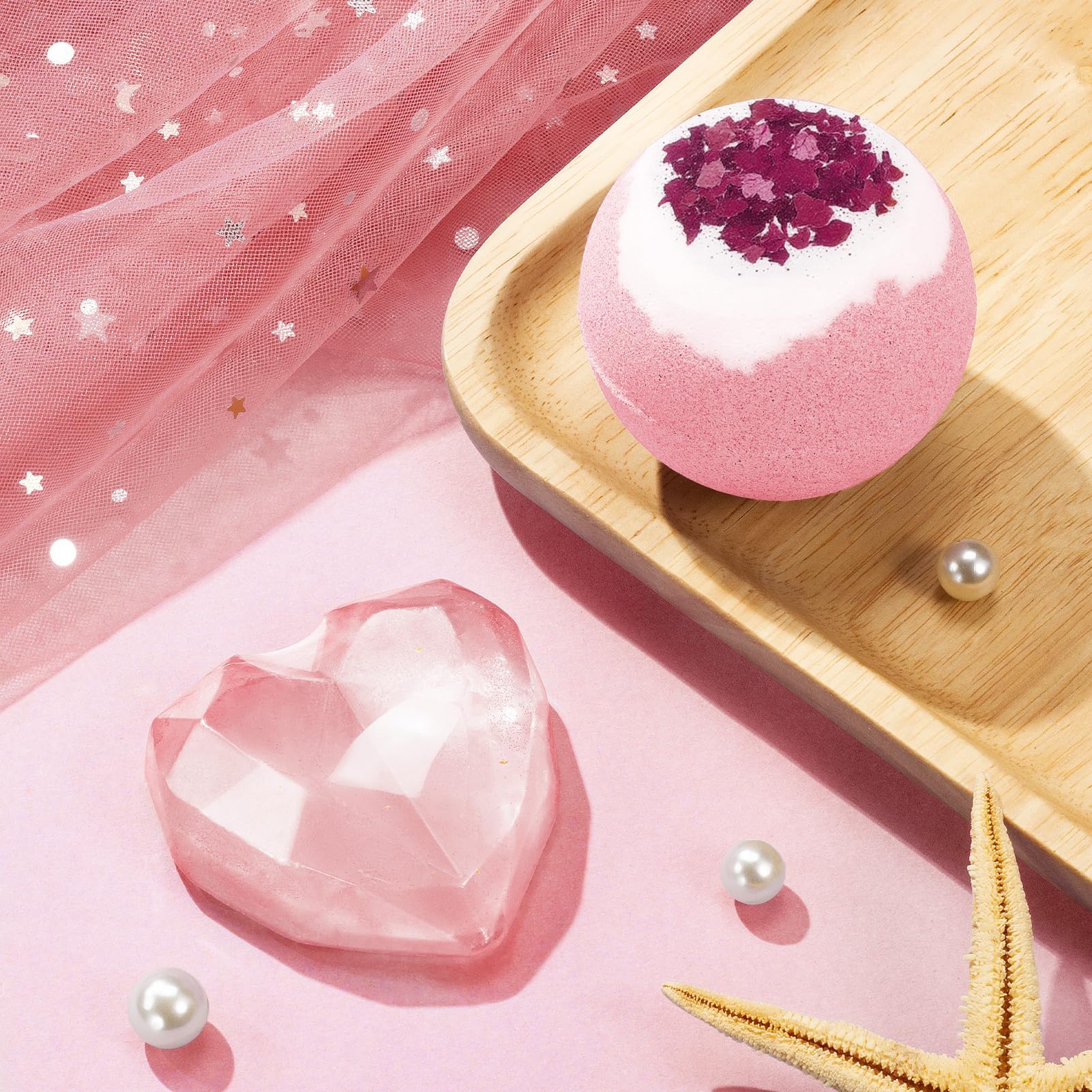 Qinline handmade soap and bath bomb, soothing bath ritual.