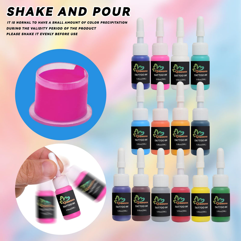 QIONGHUA 14-color ink set packaging for easy storage.
