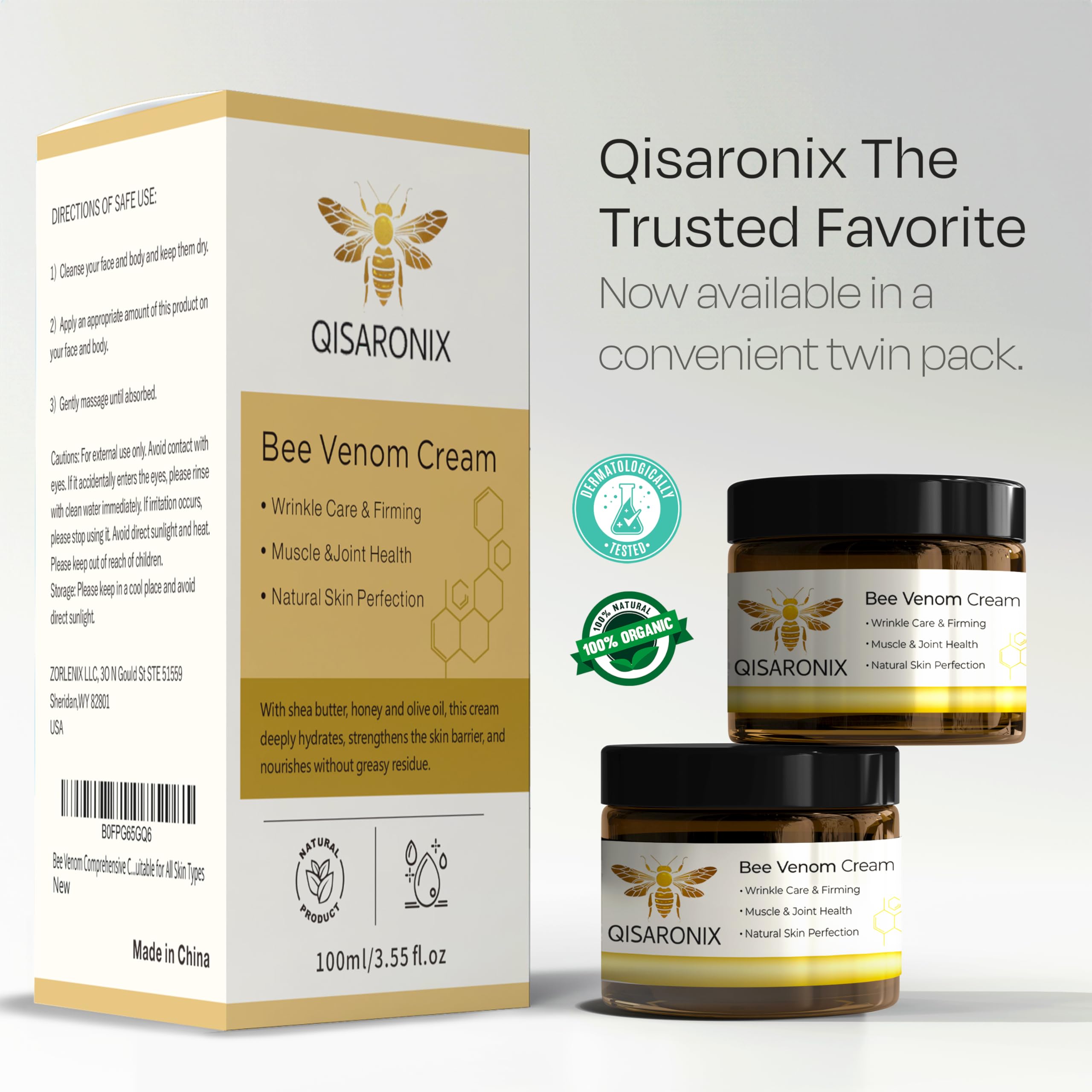 QISARONIX Bee Venom Cream fits into morning and evening routines