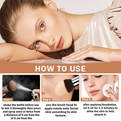 QIUFSSE airbrush foundation concealer effect brightens dull skin.