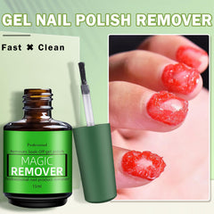 Application on nail top coat using QIUFSSE remover for precise placement