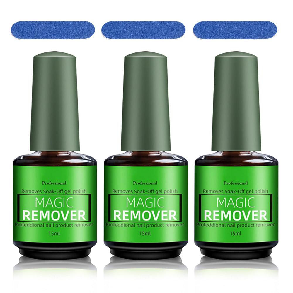 QIUFSSE Magic Remover Gel Polish bottle shown for fast, efficient removal