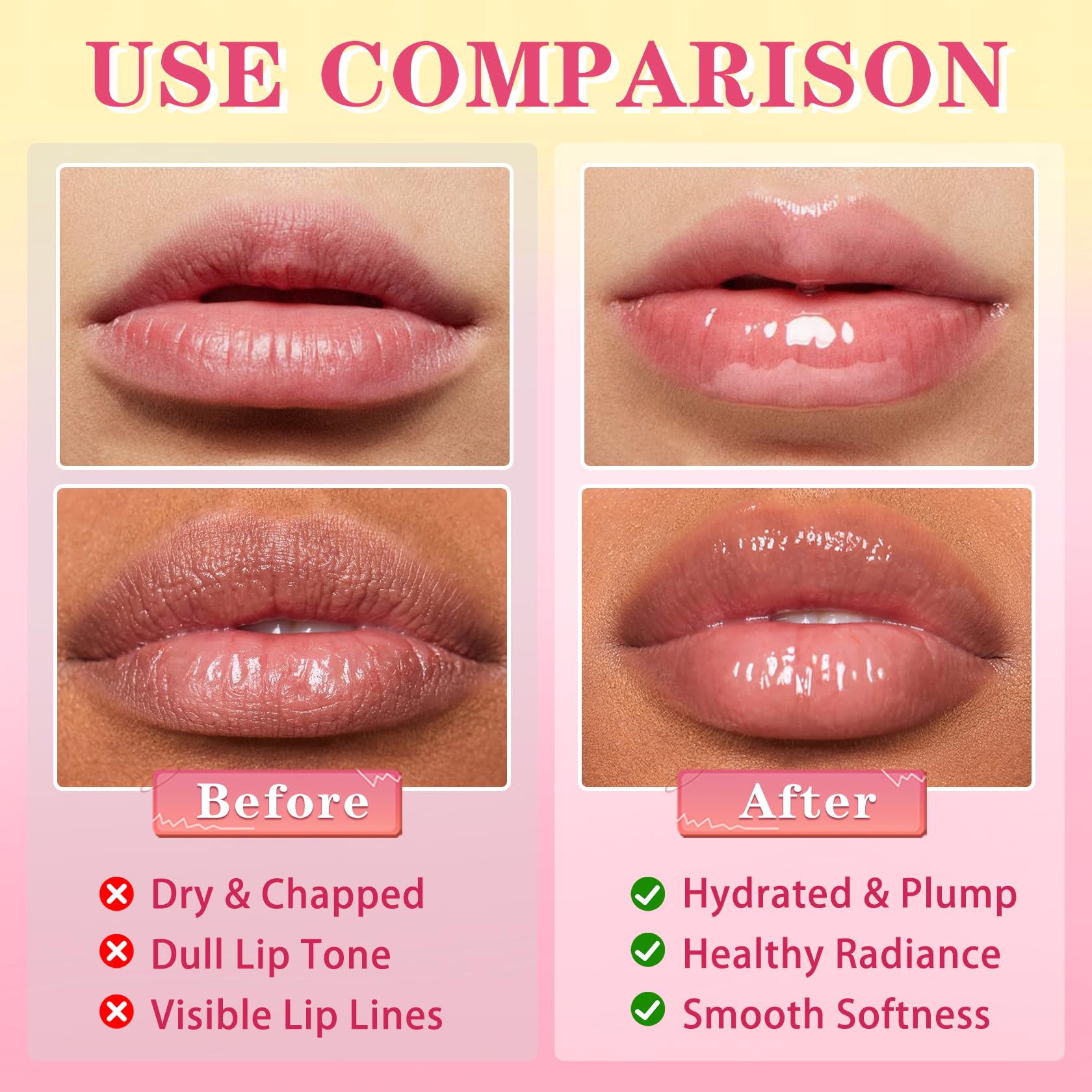 QIUFSSE watermelon lip scrub revives dry lip skin with gentle polishing.