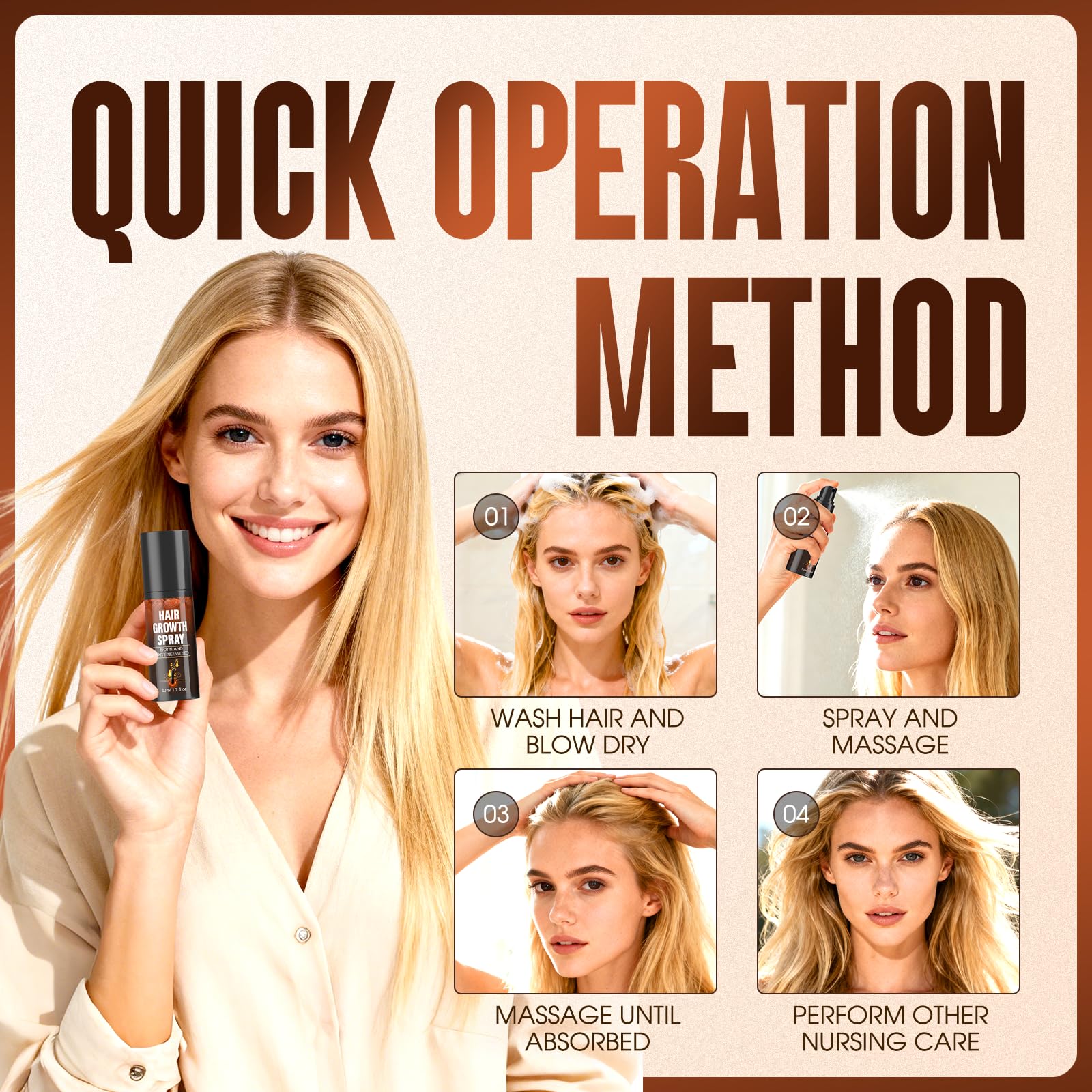 Qiyvipo Scalp nourishment close-up highlights gentle care for all hair types.