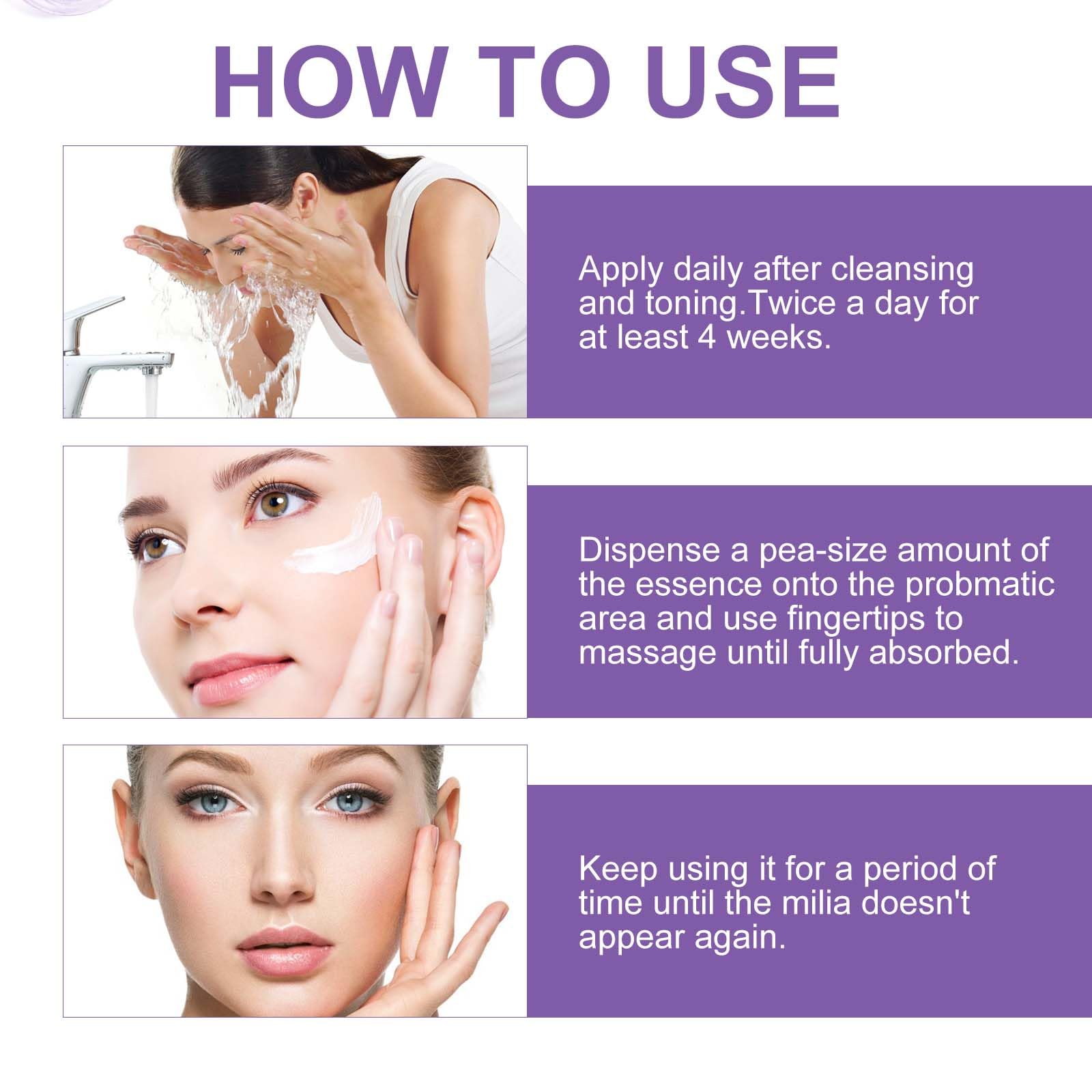 QKDBLWX skin texture smoothing application demonstrates easy, absorbent massage.