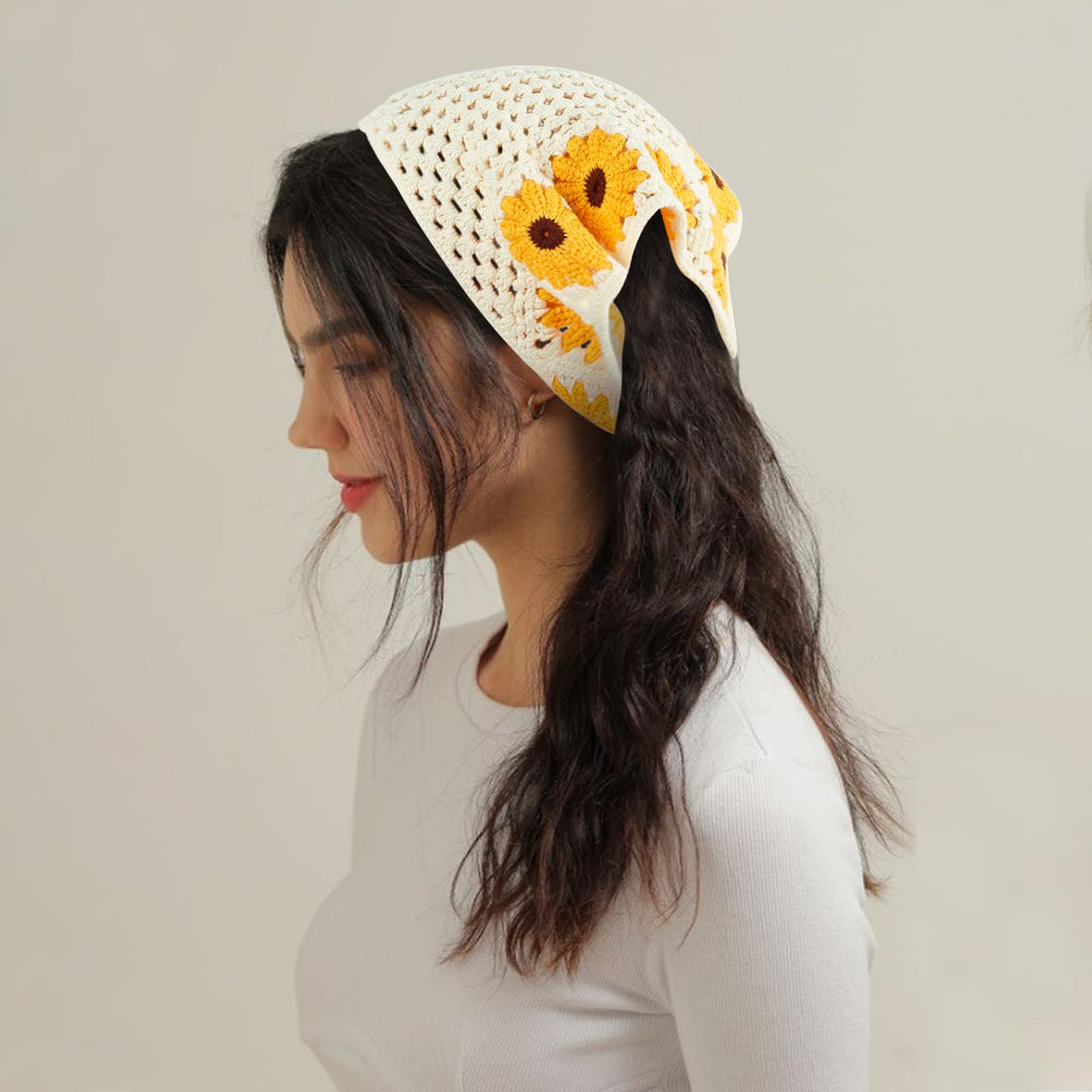 Qlauca mushroom-pattern bandana adds playful charm to casual outfits