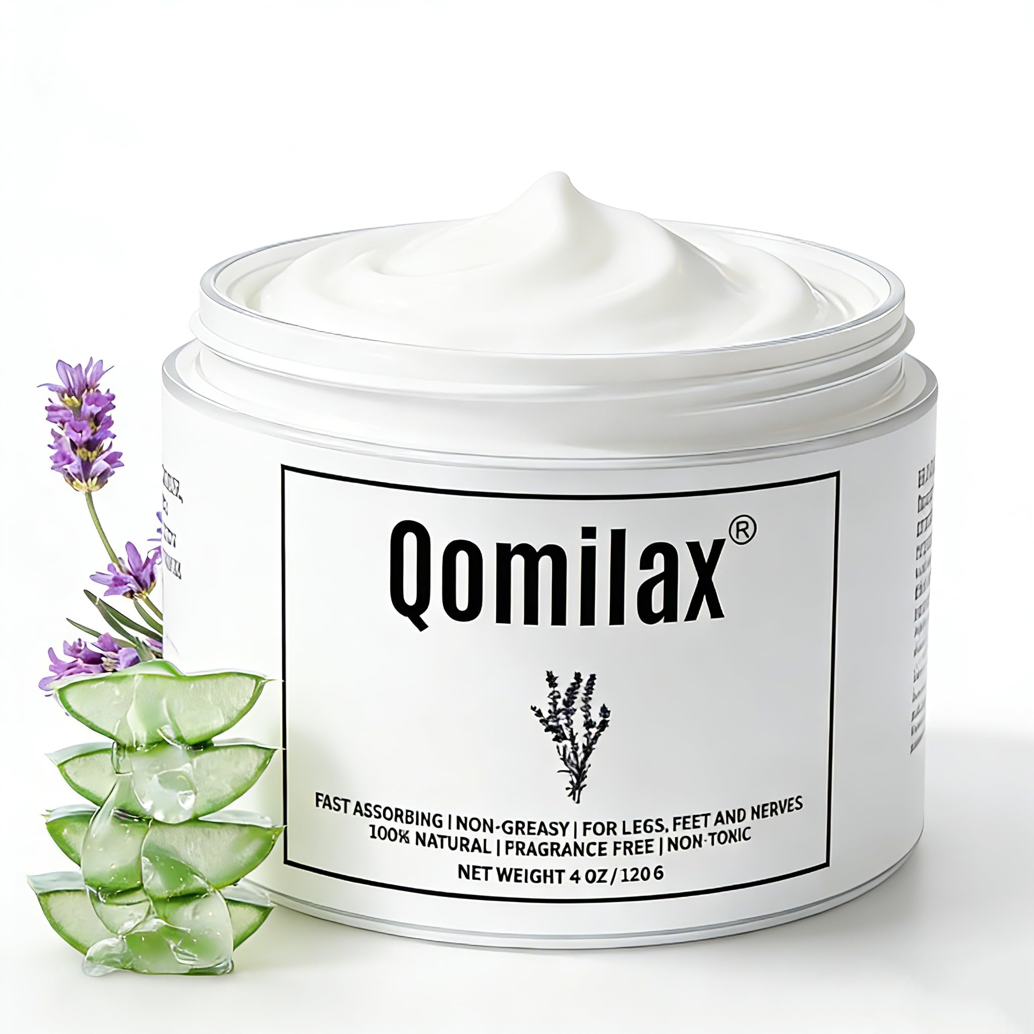Qomilax Neuropathy Cream Mama Oasis packaging showing family-friendly design