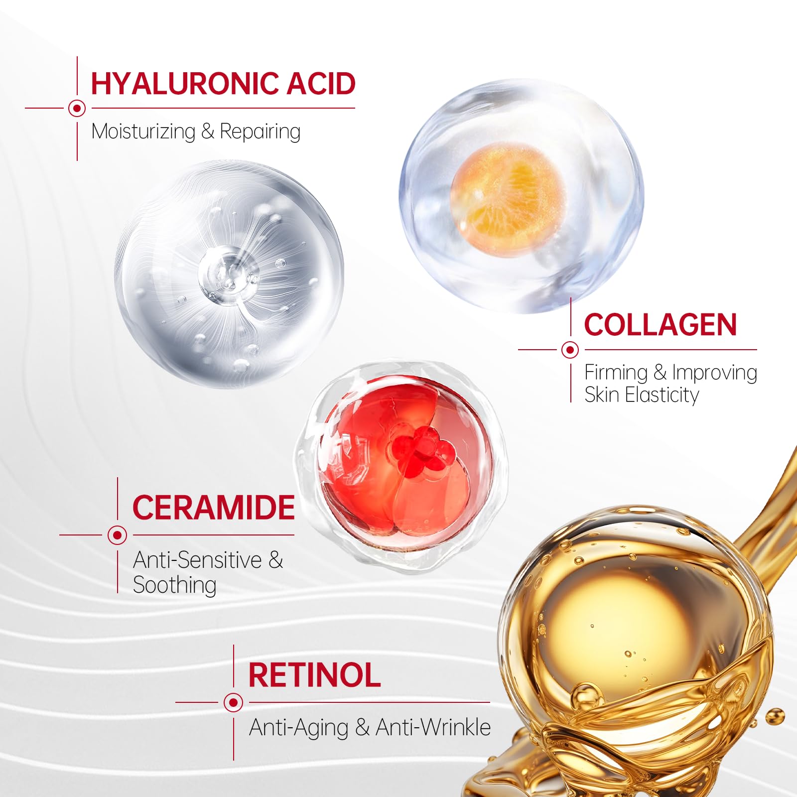 QQE Neck Cream texture close-up showing lightweight formula.