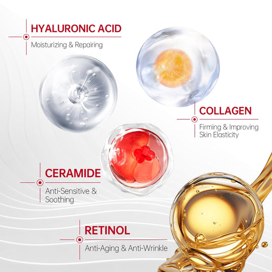 QQE Neck Cream texture close-up showing lightweight formula.