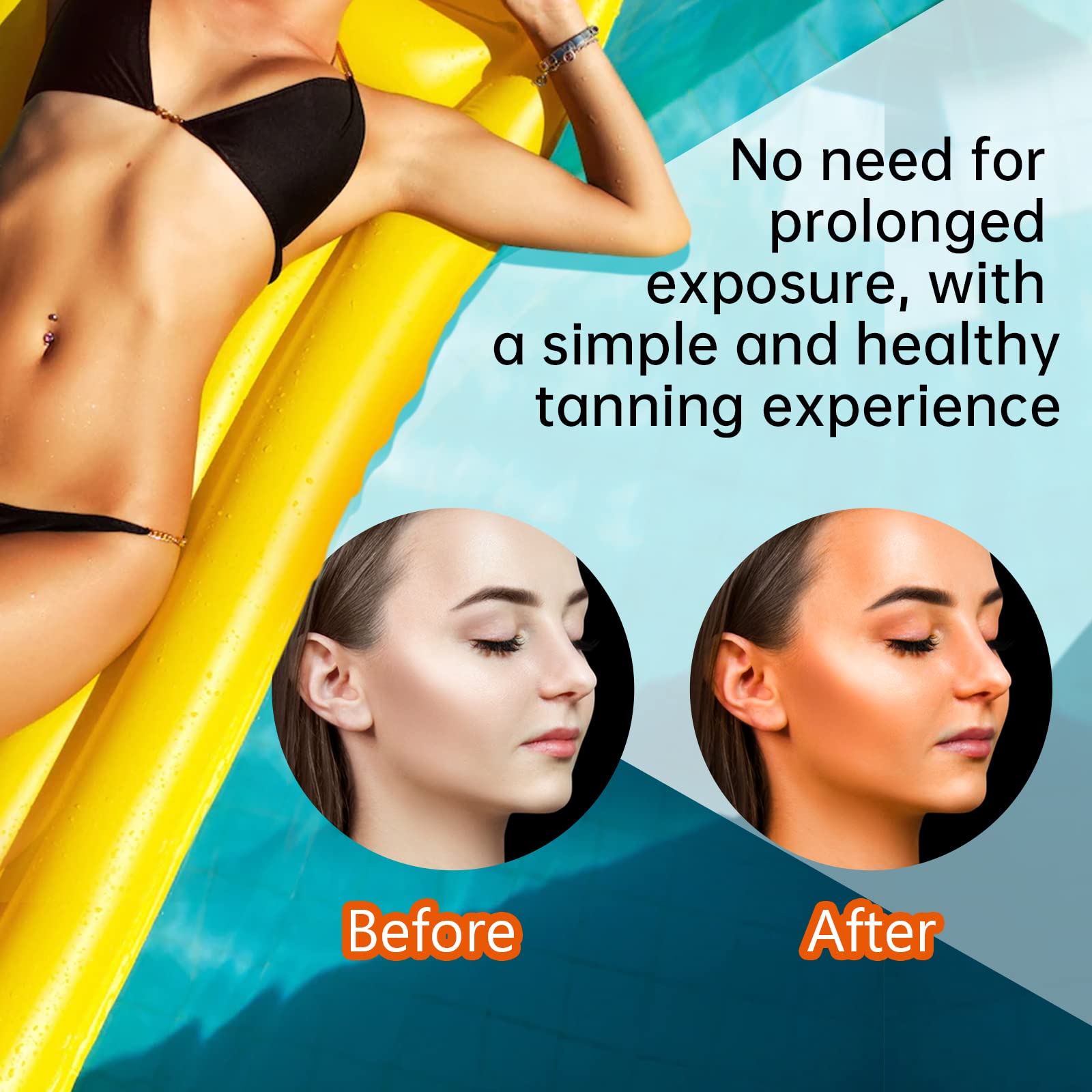 QRZBPZWE Natural carrot oil formula nourishes skin during tanning