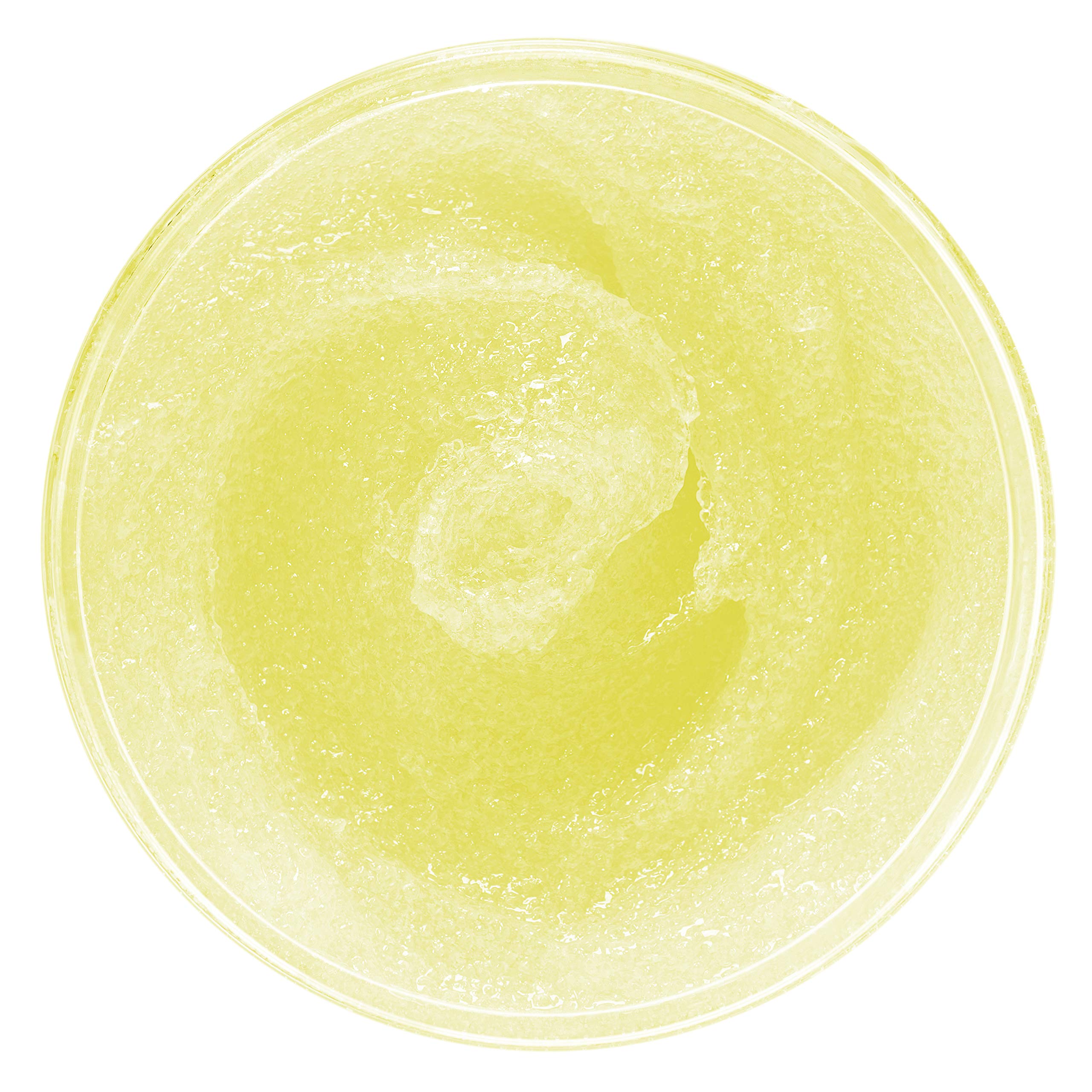QTICA Smart Spa Sugar Scrub Lemon Dream cream-texture close-up shows gentle exfoliation.