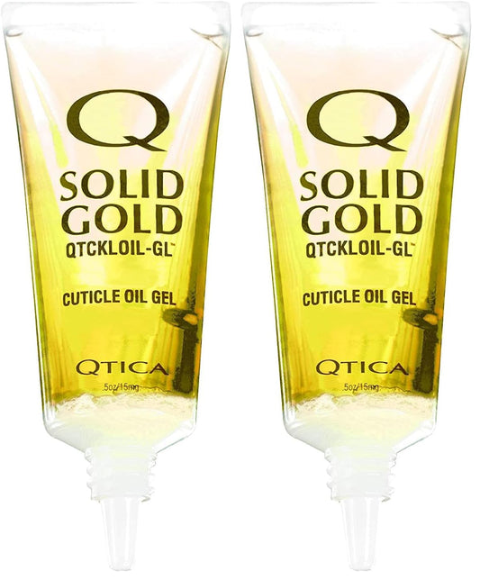 QTICA Solid Gold Cuticle Oil Gel pack, mess-free nail conditioning