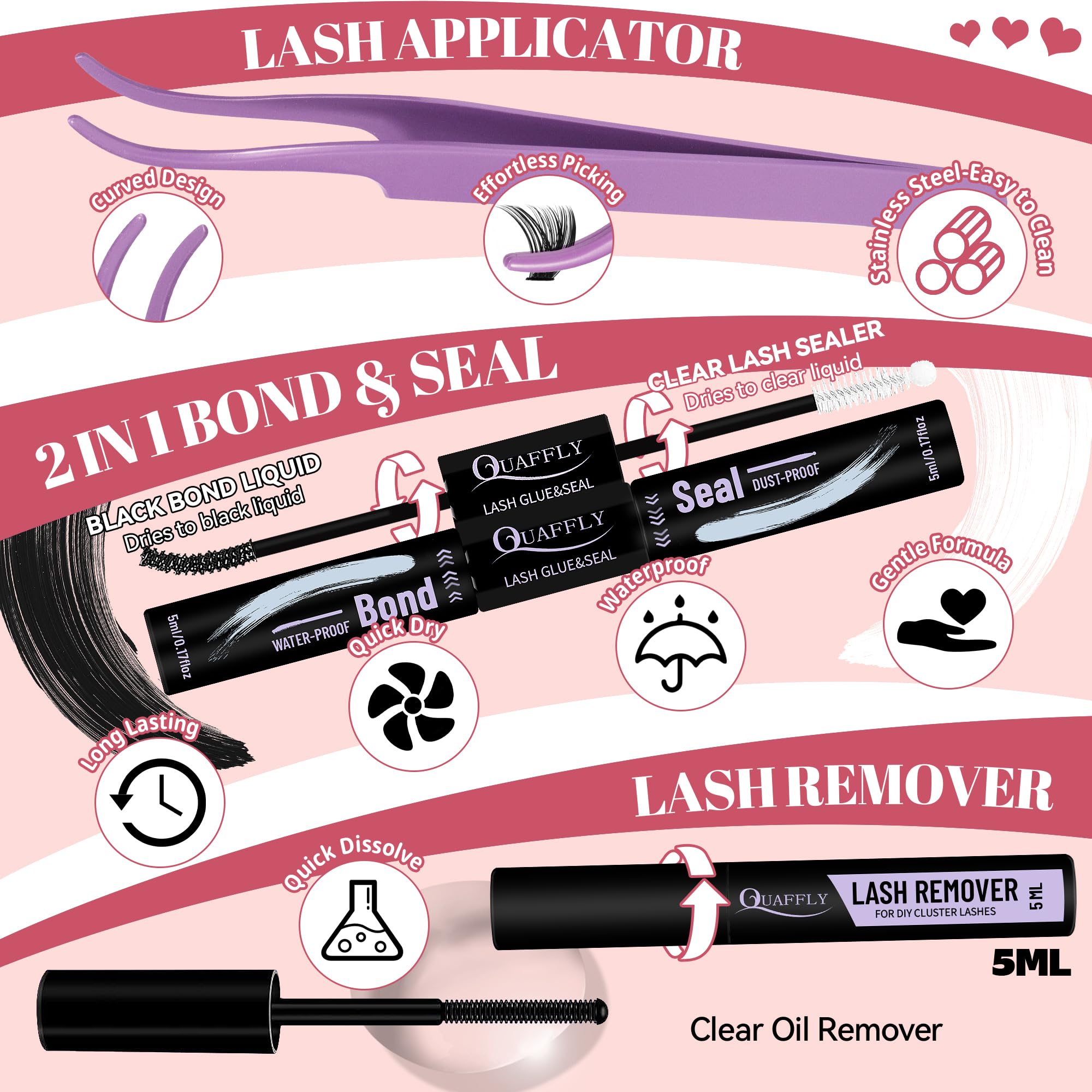 QUAFFLY at-home lash kit enables easy, salon-style results at home.