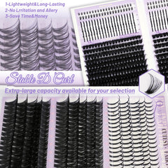 QUAFFLY lash brush helps comb and blend lashes for a polished finish.