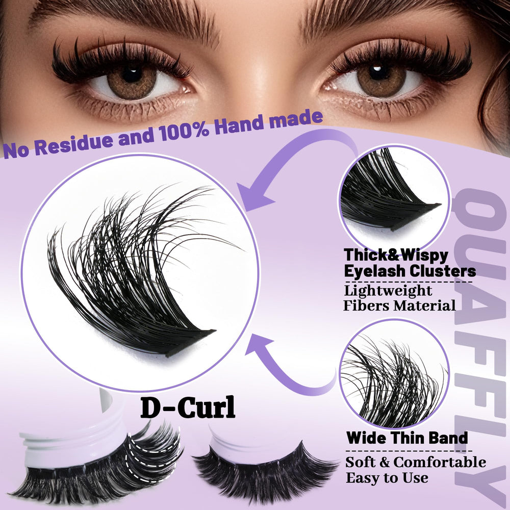 QUAFFLY mild makeup remover for safe lash removal.