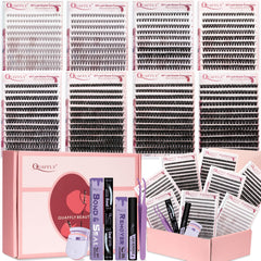 QUAFFLY Valentine's Day lash set with 8 styles for versatile at-home looks.