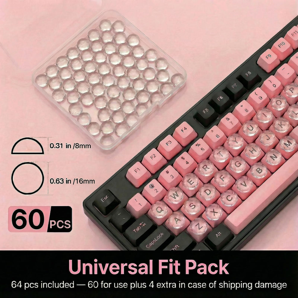 Quafochi keyboard stickers' crystal-clear design keeps keys legible and quiet.