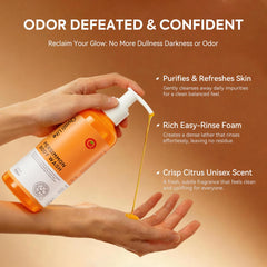 Close-up of QualiLife Persimmon bottle emphasizing natural odor-neutralizing formula.