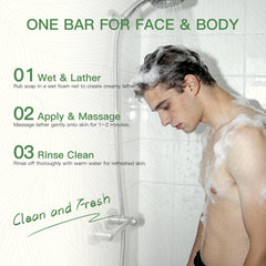QualiLife Tea Tree Soap with light herbal fragrance fits daily routines.