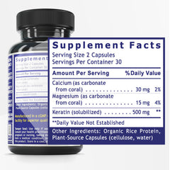 Quantum Nutrition keratin capsules close-up for beauty from within and healthy nails
