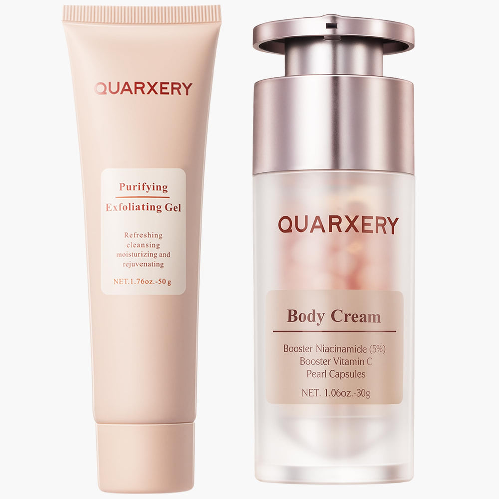 QUARXERY Purifying Peeling Gel being applied for refreshed skin