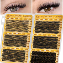 QUEWEL 580pcs eyelash clusters 30D natural daily wear