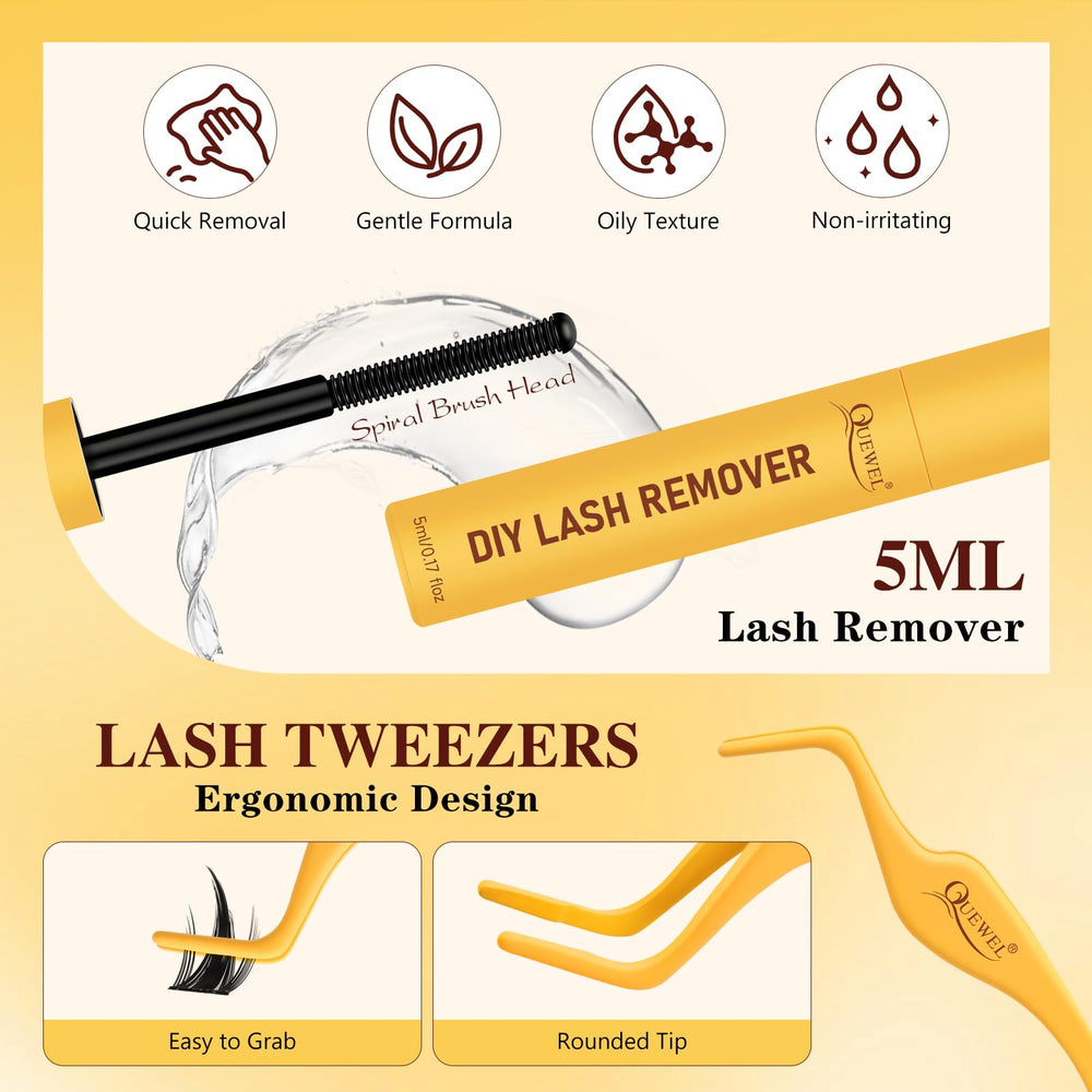 QUEWEL Beginners-Friendly-Setup makes at-home lash extensions easy for new users
