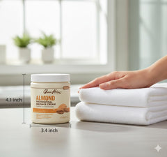 Queen Helene Almond Professional Massage Cream spa set with complementary products.