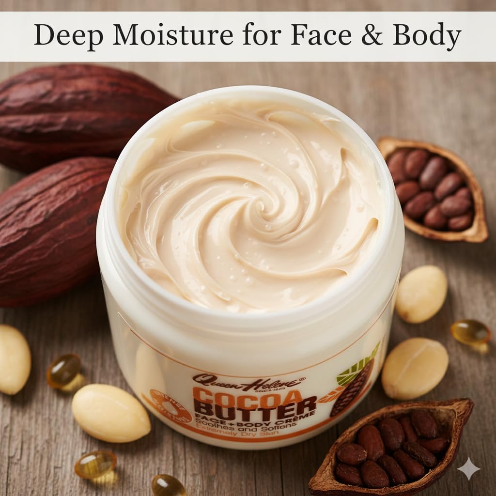 Daily-use application on elbows and hands with Queen Helene creme