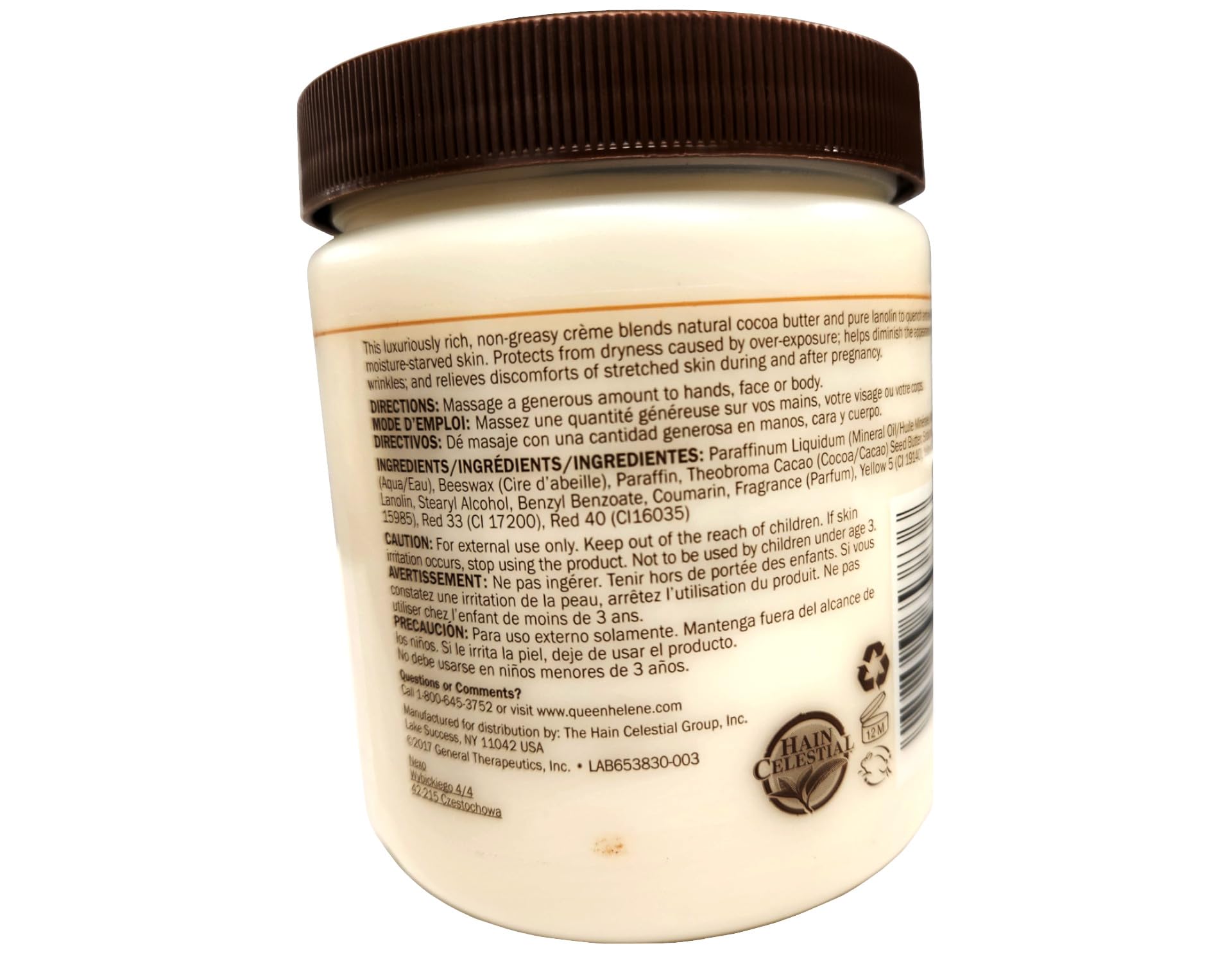 Queen Helene Cocoa Butter Lip Balm application for targeted lip protection and comfort.