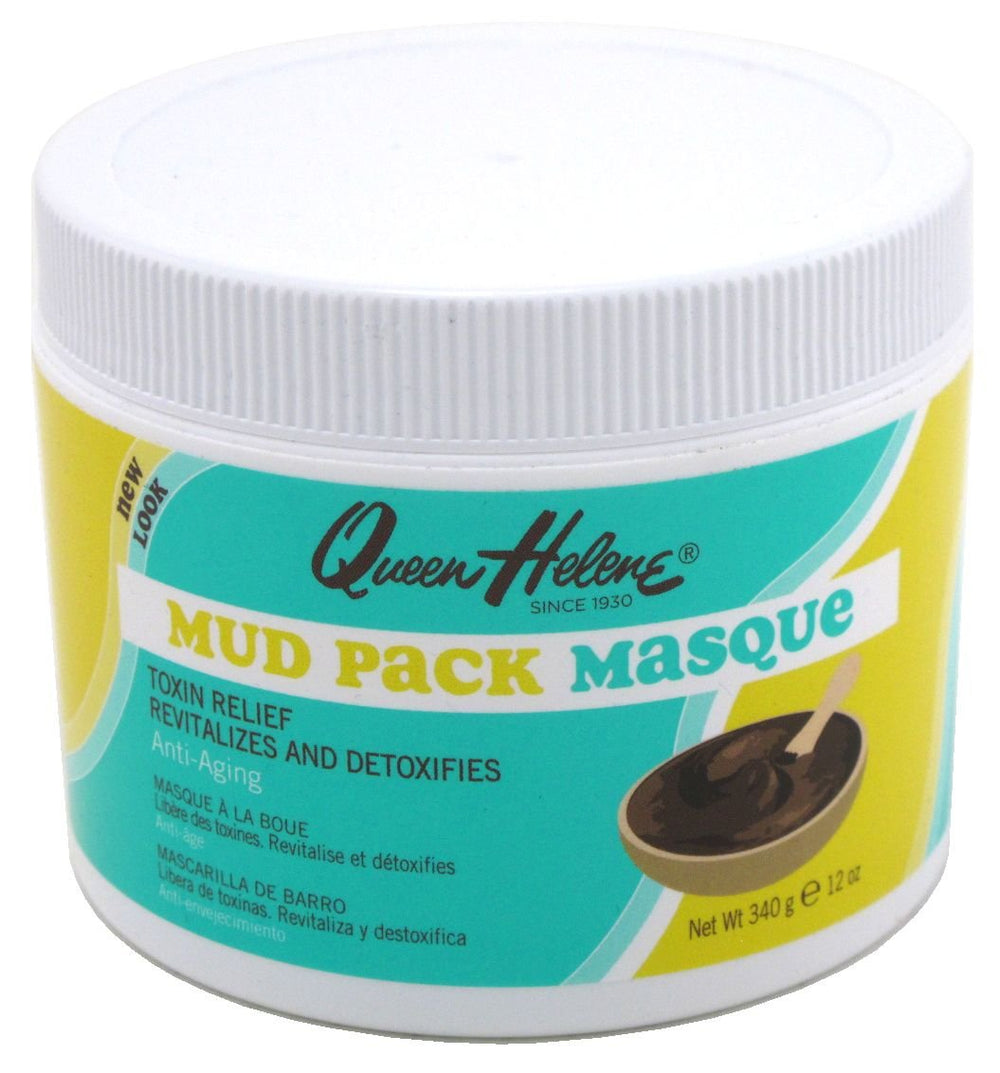 Queen Helene Masque Mud Pack front label 2-pack showcases simple spa skincare