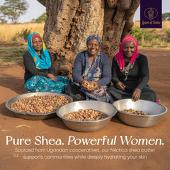 Queen of Shea antioxidant-rich formula protects skin from environmental stress