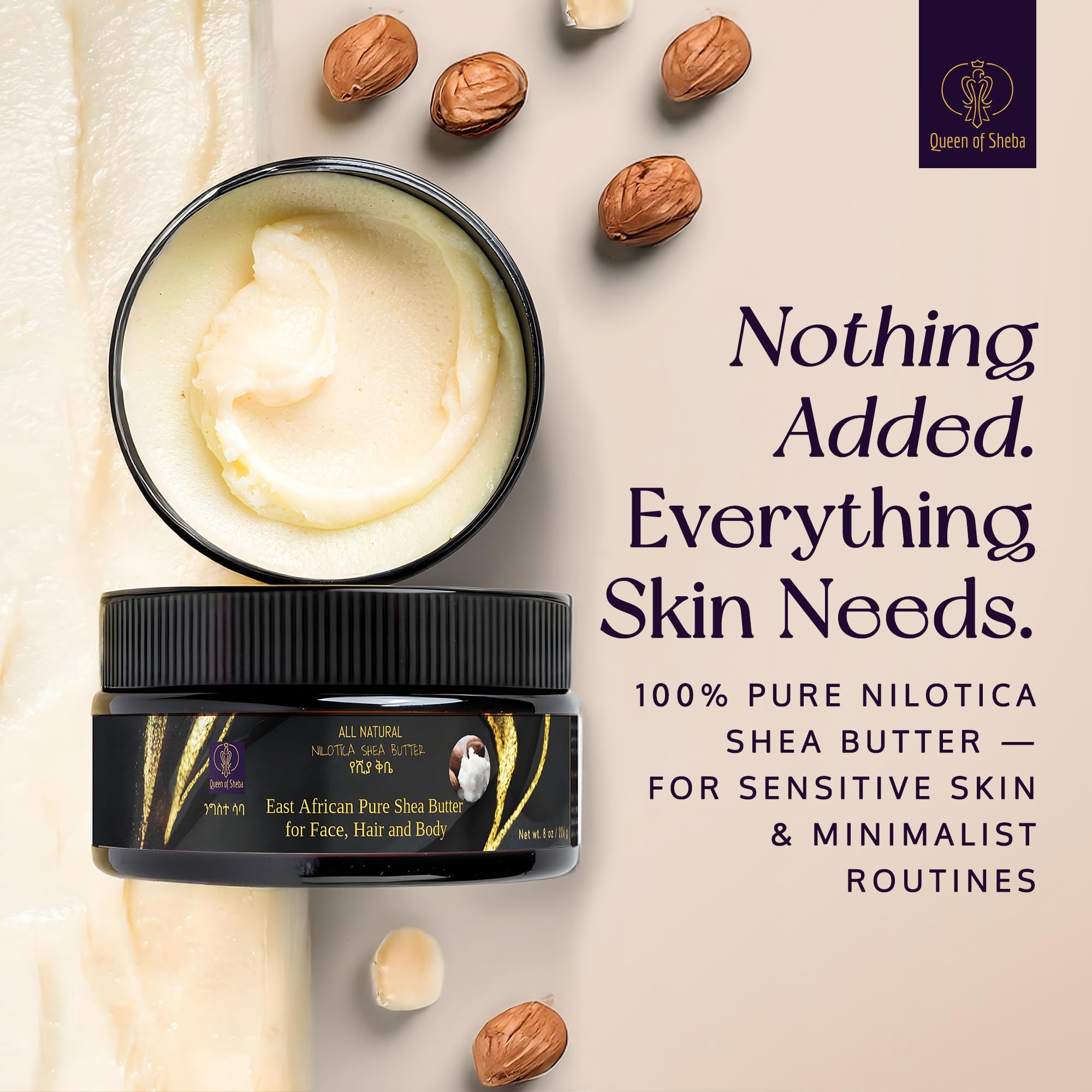 Queen of Shea shea butter for hair moisture and shine