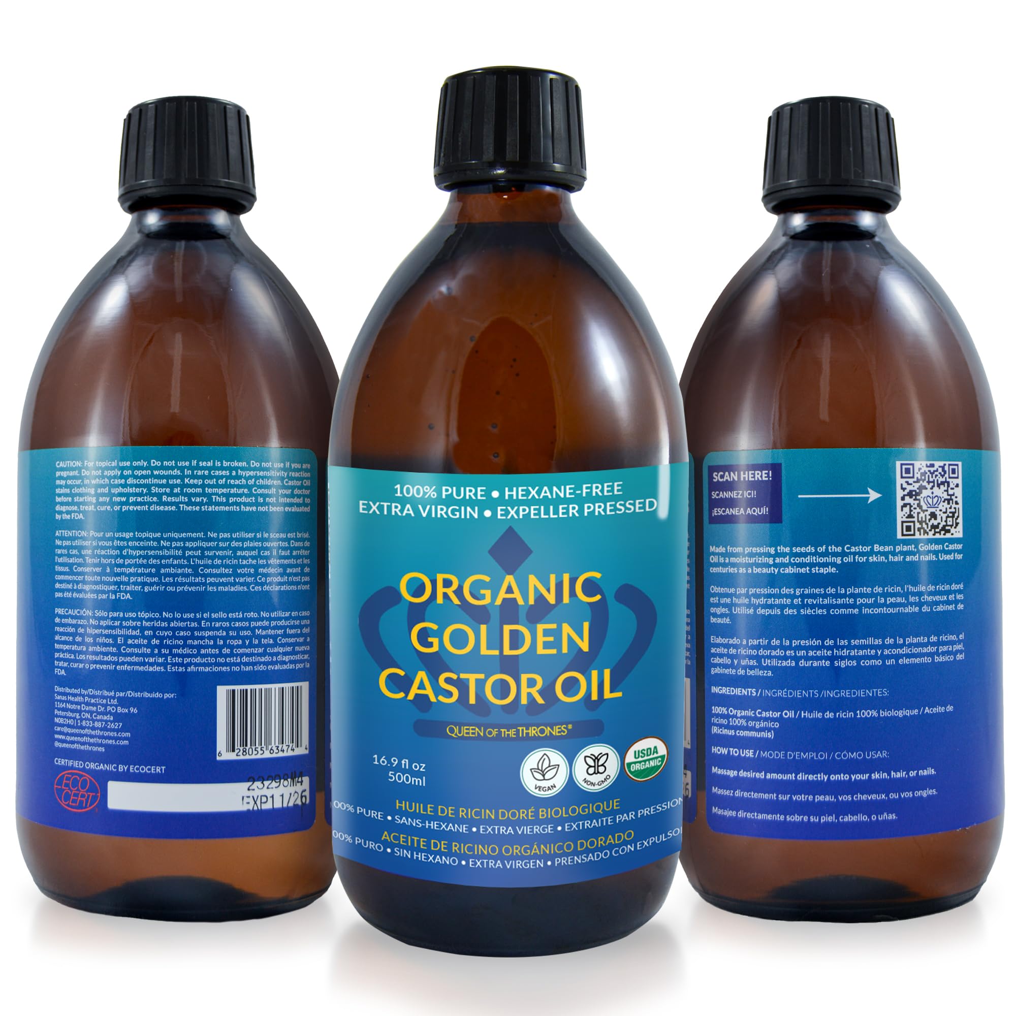 QUEEN OF THE THRONES Nighttime moisturizer and gentle massage oil option.
