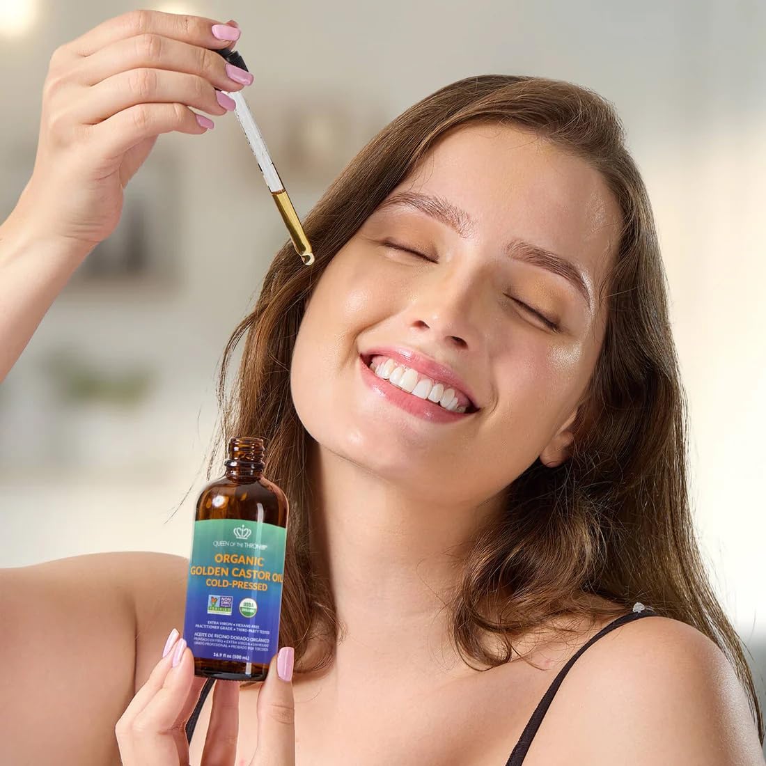 QUEEN OF THE THRONES Practitioner-grade castor oil meets third-party tested purity.