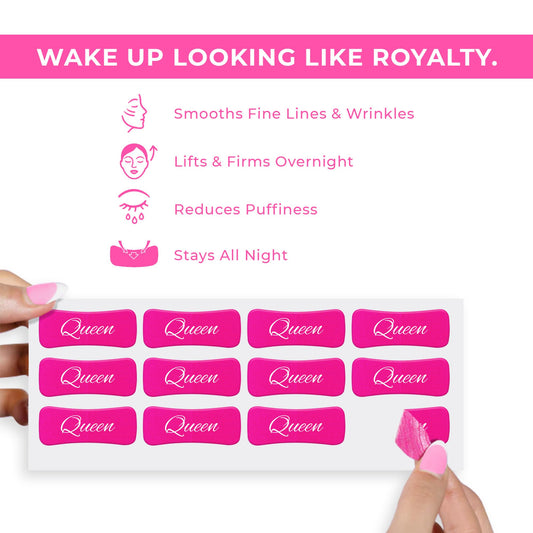 Queen Tape wrinkle smoothing for a refreshed, natural look.