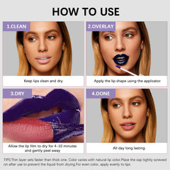 QueenDiary lip stain wear-test showing transfer-proof finish
