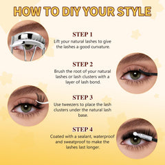 QUEWEL At-home lash application setup ready for DIY use