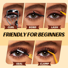 QUEWEL cluster tweezers with non-stick coating for easier tuft handling.