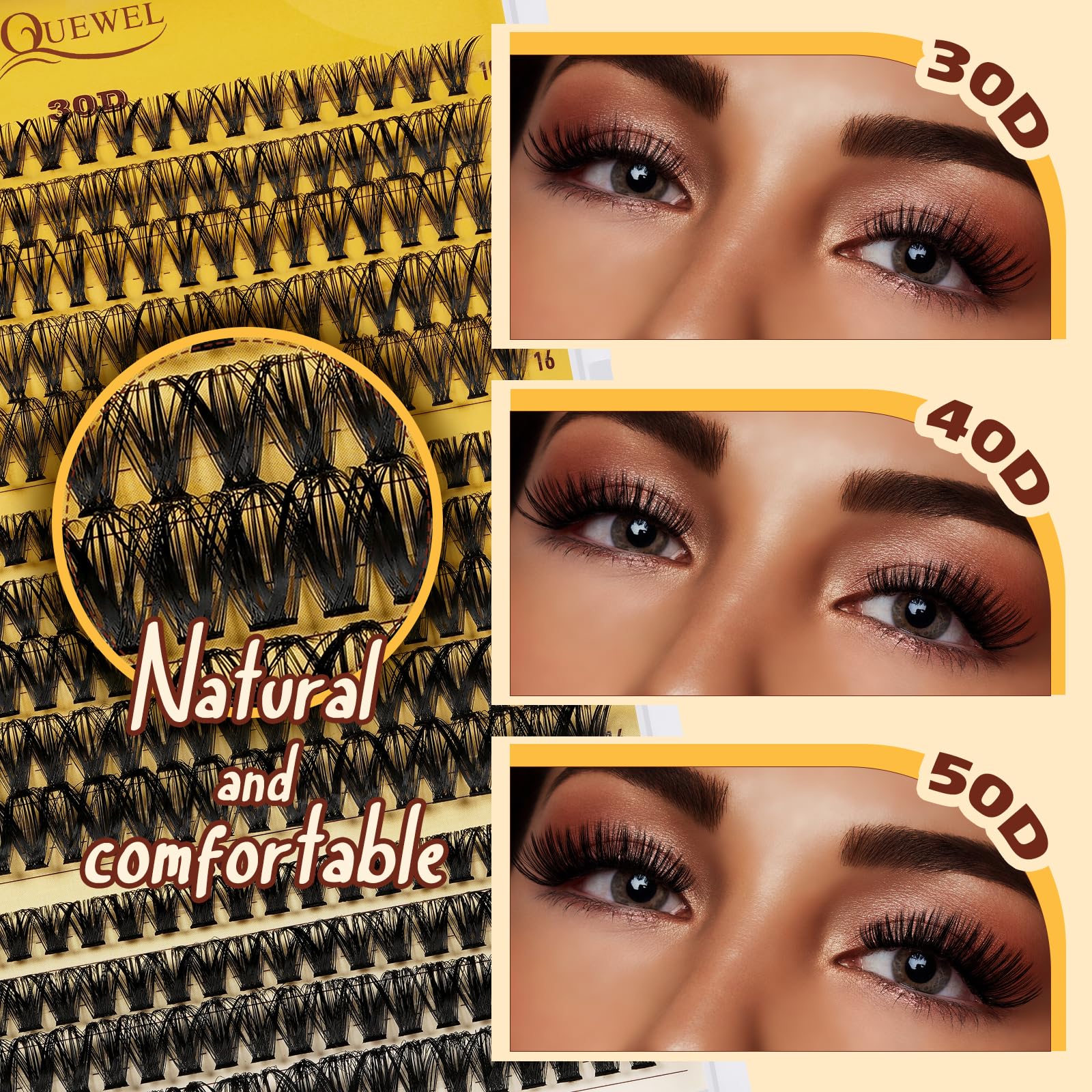 QUEWEL DIY lash application at home with an easy-to-use toolkit.