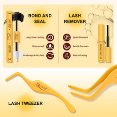 QUEWEL DIY lash kit ideal for easy, stylish eye makeup.