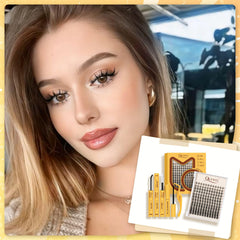 QUEWEL packaging image illustrating easy kit contents for quick beauty setup.