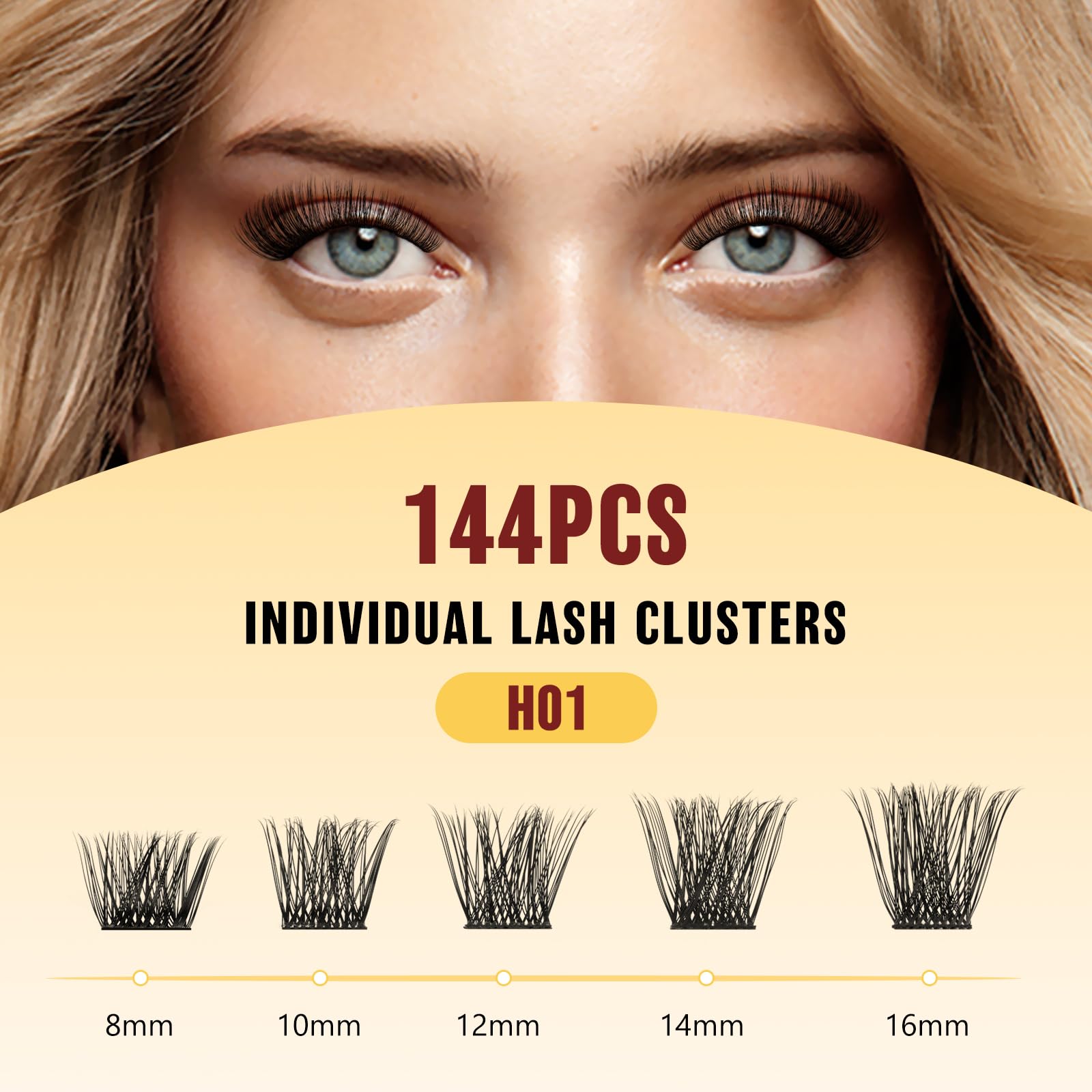 QUEWEL lash cluster lashes soft and comfortable for all-day wear