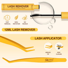 QUEWEL compact kit contains easy-to-use tools for DIY lash styling
