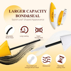 QUEWEL lash seal 16ml bottle for a clean finish.