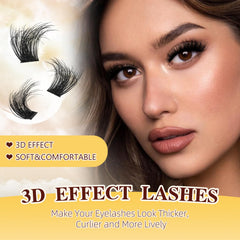 QUEWEL Lash Tweezers provide precise cluster placement for easy DIY lash extensions.